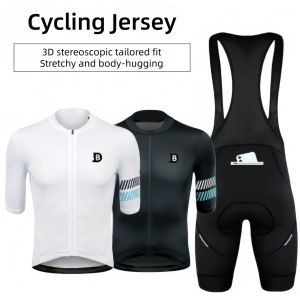 Cycling Jersey Quick-dry Slim Bike Short Sleeve Ventilate Non-slip Bicycle Clothing Cycling Suit Set