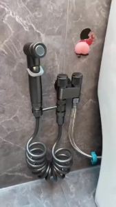 1 in 2 Out Faucet Dual Control Valve with Bidet Washing Machine Tap Two Way Toilet Angle Valve