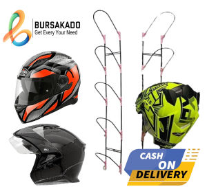 Rak Helm Gantung 5 Susun Besi / Rak Helm Dinding 5 Susun