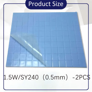 2 เม็ด แผ่นระบายความร้อน cpu 100mm.x100mm Thermal pad Super Premium แผ่นระบายความร้อนซิลิโคน CPU GPU การ์ดจอ