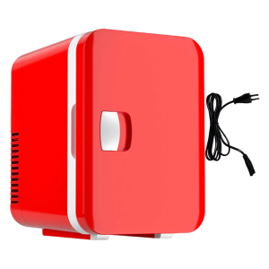 Portable 6L Mini Fridge Dorm Room Refrigerator Energy Efficient Small Fridge for Cooling & Warming in Various Setting