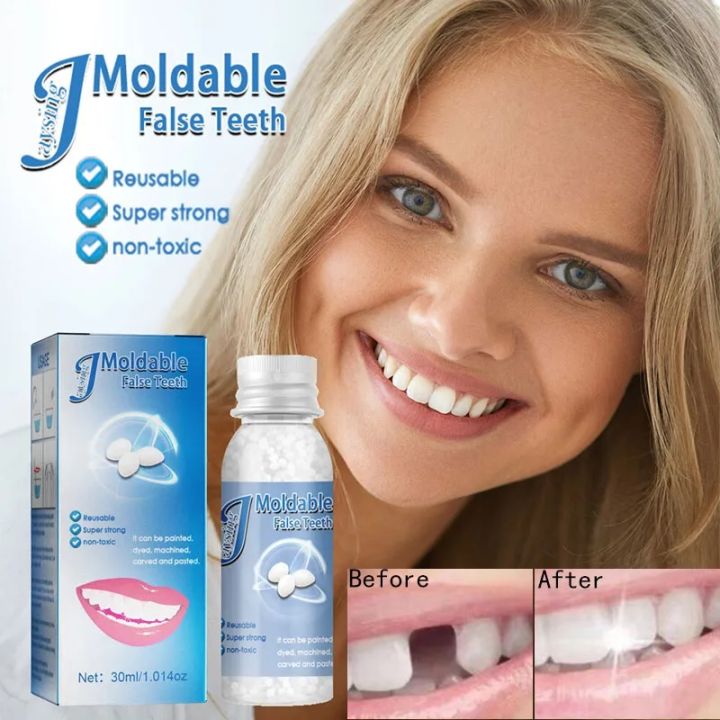 Teeth and Gaps Moldable False Solid Glue Denture Adhesive 30ML Teeth ...