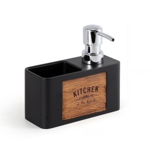 FUNG Pump Head Kitchen Soap Dispenser ABS 160ml Sponge Holder Shampoo Dispenser Sink Organizer Liquid Soap Dispenser Kitchen