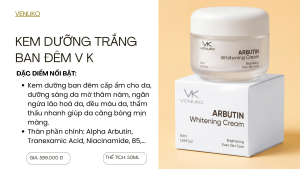 KEM DƯỠNG SÁNG DA VENUKO PROBIO WHITE PURE CREAM 50ML