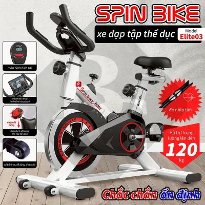 Xe Đạp Tập Gym ELITE 3 Đa Năng Có Đèn LED Thiết Kế Tiện Lợi Tải Trọng 120kg - 2 Màu