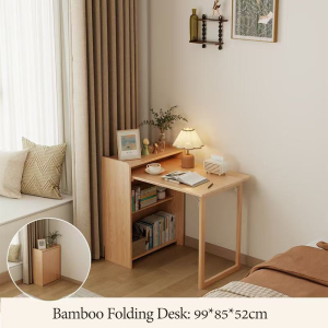 Folding desk computer desk office desk student home small non-solid bedroom bedside writing work