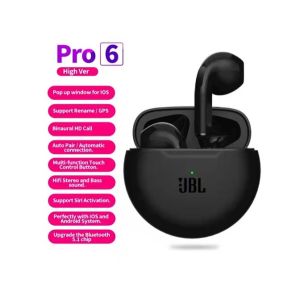JBL Pro6 Headphones Bluetooth 5.0 TWS Touch for Smartphone Compatible with iOS and Android System Sports Music