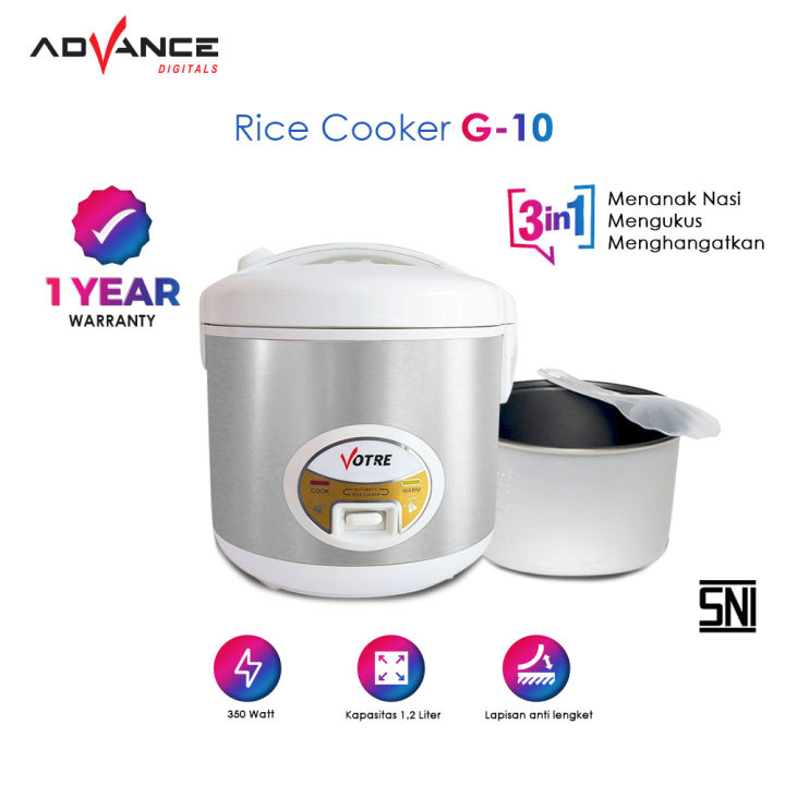 Rice Cooker Advance G10 1.2 Liter rice cooker kecil mini Lazada Indonesia