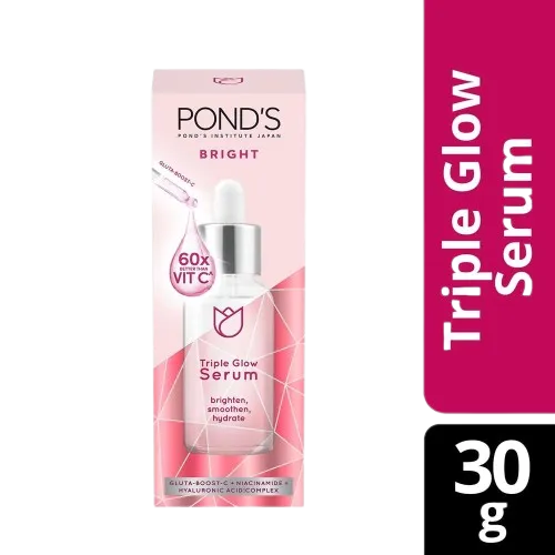 PONDs Bright Triple Glow Skin Brightening Facial Serum for Glowing