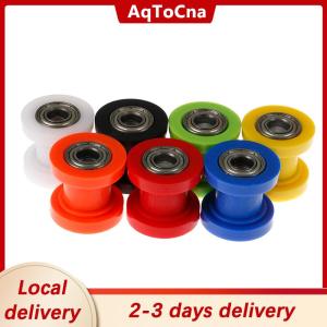[COD] AqToCna Ship within 24 hours 10mm Chain Roller Slider Tensioner Adjuster Pulley Wheel Guide Pit Dirt Bike