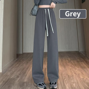 Buy 1 Take 1 Drawstring Pants For Women Baggy High Waist Pants White Long Trouser Wide Leg Trouser