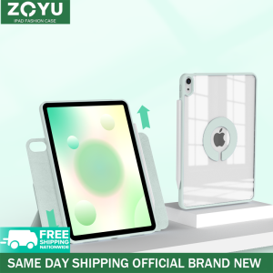 ZOYU เคสไอแพด 720° Magnetic Smart Anti-bending HD เคสอะคริลิกใสแบบถอดได้ เคสสมาร์ทสำหรับไอแพด 2022 M2 Pro 11 นิ้ว 2020 Air 5 Air 4 iPad 7 8 9 gen 2021 mini 6 iPad Case กำลังได้รับการแก้ไขให้ประสบการณ์สุดด้วย