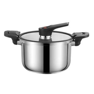 High Efficiency Stainless Steel Pressure Cooker 3.6/5.4L Capacity Fast Meal Preparation Pressure Cooker For 4 5 People