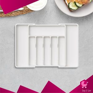 BabyShop-C1285 Rak Organizer Tempat Penyimpanan Alat Makan Sekat Wadah Peralatan Dapur / Sekat Laci