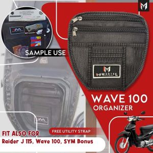Hom Immortal Underseat Organizer for Honda Wave 100 Perfect for Motorcycle Tools & Documents