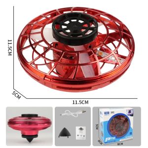 Oldlaiben Flynova Flying UFO Toy Light Up Boomerang Spinner Fly Orb Gyro Ball Sensor Kids Christmas Gift Mainan