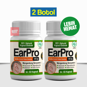 EARPRO Obat Gangguan Telinga Obat Tinnitus Telinga Berdenging Berdengung Mendengung Pada Telinga Kiri/Kanan Obat Congek Telinga Bernanah Infeksi Telinga Curek Bisa Untuk Anak Dan Dewasa