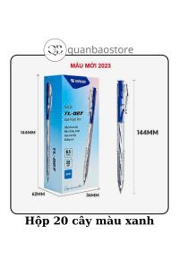 Bút bi bấm Thiên long TL027 mực xanh đỏ. Hàng chính hãng Thiên Long.