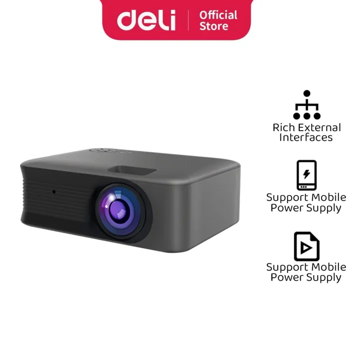 Deli VS6002 Vusign HD Projector 1080P 3000lumen Multiple Video Format Light Weight 48W