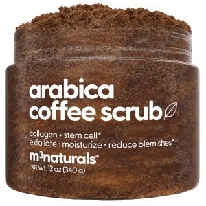 Himalayan Salt Scrub Face Foot and Body Exfoliator with Collagen and Stem Cells Exfoliating Scrub for Toning and Skin Care by M3 (Pack of 2)