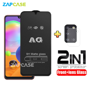 PAKET 2in1 Tempered Glass Anti Glare Samsung A31 Free Tempered Glass Camera Lens