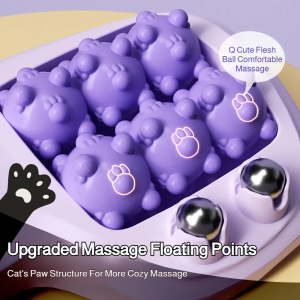 Home leg acupressure point massager four rows of rollers