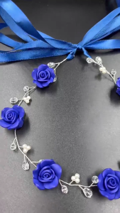 Elegant Pearls Headband Princess Tiara Headpieces for Pageant Prom Party Wedding Bride for Evening Dress