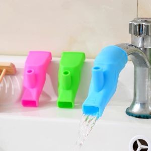 ZH409 Silicone Faucet Extension Joint Kids Baby Hand Washing Device Water Guide Trough Splash-proof Water Nozzle
