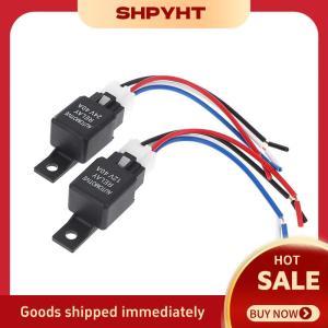 SHPYHT Phổ Xe Tiếp Sức 4 Pin Spst 40A 12V 24V Ô Tô Tiếp Sức Cho Ánh Sáng Nhấp Nháy Hệ Thống Dây Điện Kit Dễ Dàng Cài Đặt Giải Pháp