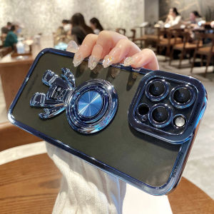 AUOVIEE 3D Astronaut Phone Case For iPhone 14 13 12 11 X XS Max XR 7 8Plus Clear Shockproof Soft Cover