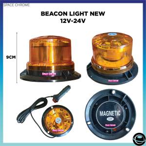 CAR LED LAMP BEACON LIGHT LED WARNING LIGHT LED YELLOW 12V-24V LAMPU BEACON WARNING LIGHT EMERGENCY DIAMOND beacon light