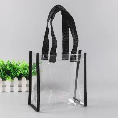 SHPYHT Womens Lightweight Handle Waterproof Transparent Shopping Bag Shoulder Carrying Handbag