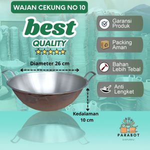 Wajan Penggorengan cekung No 10 Termurah