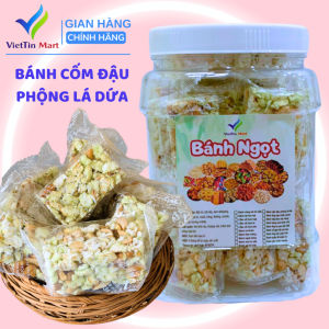 Bánh cốm đậu phộng lá dứa 400g Viettin Mart