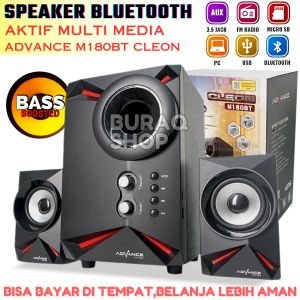 MURAH - New Speaker Advance M180BT / Speaker Aktif Bluetooth Portable M180BT CLEON Subwoofer BASS - BURAQ SHOP