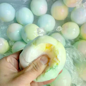 1Pcs Cracking Wax Ball Soft Decompression Toys Cantaloupe Chocolate Handmade Ball Anti Stress Sensory Fidget Toy