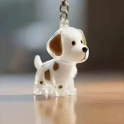 Smarttail Dog Hair Collector Keychain Charm Memorial Storage Box Pet Hair Memorial Keepsake Transparent Cat Hair Keychain Cat and Dog Hair Storage Bottle