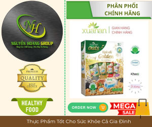 COMBO 5 HỘP - Ngũ Cốc 4 Vị Golden Ít Đường XUÂN AN Hộp 400g