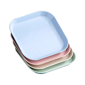 4 pcs Small Snack Plate Square plate Round plate