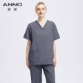 ANNO Soft Medical Scrubs Set Summer Unisex Uniform Clinic Hospital Sanitary Coveralls Nurse Suit Caregiver Dental Work Clothes Doctor Medical Apparel. 