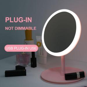 LED Makeup Mirror with Light Rechargeable Makeup Mirror  Dressing Table Mirror Adjustable Face Mirro