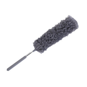 [Mariannes] Retractable Duster Stainless Steel Long Handle Dusting Brush Car Household Cleaning Tools Microfiber Dust Brush