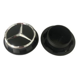 Logo chụp mâm ốp lazang bánh xe ô tô Mercedes và Maybach TY-75 - Chất liệu nhựa ABS cao cấp