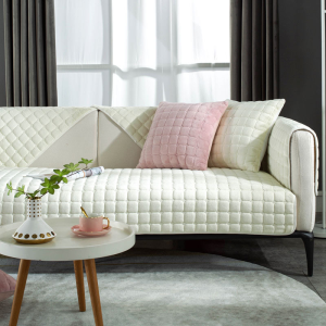 Plush Sofa Cushion Plush Universal Full Cover Non-slip Fabric All-inclusive Soft Seat Cushion