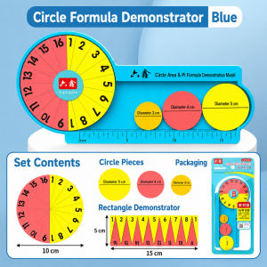Alat Bantu Mengajar Bulatan Matematik Demonstrasi Luas Dan Lilitan Untuk Sekolah Rendah Circle Area Circumference Teaching Aid Math Formula Demonstration Tool Primary School Learning Kit 圆面积圆周率演示器小学6六年级圆周长面积推倒计算公式数学教具 A506