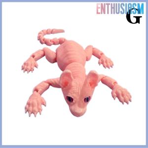 【Enthusiasm】🌟🌟【Hot Sale】🎈 3D Printed Sphynx Cat Animal Toy Realistic Hairless Figurine Cat Fidget Toy For Cat Lover Collector Home Decoration