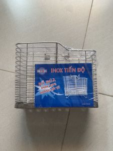 Ống đựng đũa muỗng 2 ngăn inox 201 Tiến Độ