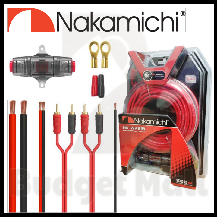 Nakamichi NK-WK210 Installation Kit 10GA Wiring For Amplifier 4-Channel