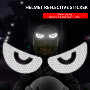 SEAMETAL Helmet Reflective Sticker Night Safety Warning Tape Waterproof Reflector Decal for Vehicle Motorcycle Bicycle