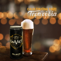 [Thùng 24 lon 330ml] Bia Đại Việt Black, bia đen, bia lon, sản xuất theo luật bia tinh dòng của bia Đức, không hóa chất, Bia Việt dành cho người Việt có gu. 